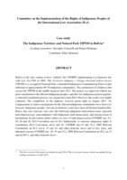 The Indigenous Territory and Natural Park TIPNIS, Bolivia (updated in April 2019)