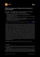 Metabolic Signature of Dietary Iron Overload in a Mouse Model