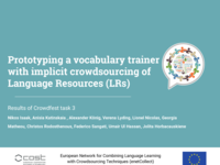 Report on Crowdfest task 3 “Vocabulary trainer with implicit crowdsourcing”