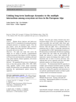 Linking long-term landscape dynamics to the multiple interactions among ecosystem services in the European Alps