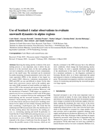 Use of Sentinel-1 radar observations to evaluate snowmelt dynamics in alpine regions