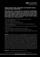 Italian isolates today: Geographic and linguistic factors shaping human biodiversity