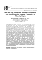 Old and New Minorities: Diversity Governance and Social Cohesion from the Perspective of Minority Rights