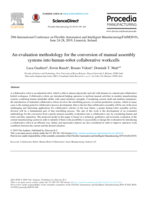 An Evaluation Methodology for the Conversion of Manual Assembly Systems into Human-Robot Collaborative Workcells