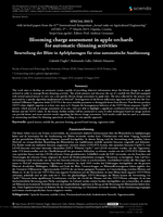 Blooming charge assessment in apple orchards for automatic thinning activities = Beurteilung der Blüte in Apfelplantagen für eine automatische Ausdünnung