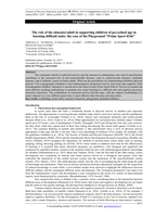 The role of the educator/adult in supporting children of pre-school age in learning difficult tasks: the case of the Playground "Primo Sport 0246"
