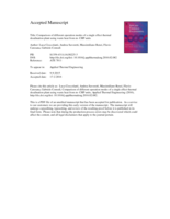 Comparison of different operation modes of a single effect thermal desalination plant using waste heat from m-CHP units