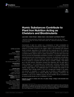 Humic substances contribute to plant iron nutrition acting as chelators and biostimulants