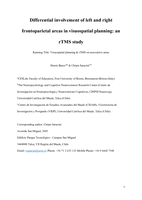 Differential involvement of left and right frontoparietal areas in visuospatial planning: An rTMS study