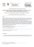 Experimental testing and Numerical modelling of a Kevlar woven – epoxy matrix composite subjected to a punch test