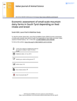 Economic assessment of small-scale mountain dairy farms in South Tyrol depending on feed intake and breed