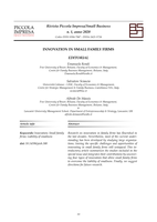 Innovation in Small Family Firms
