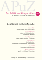 Leichte Sprache? Keine einfache Sache