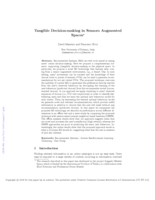 Tangible decision-making in sensors augmented spaces