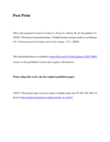 The future of manufacturing: A Delphi-based scenario analysis on Industry 4.0