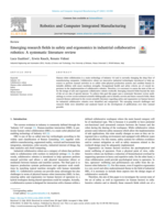 Emerging research fields in safety and ergonomics in industrial collaborative robotics: A systematic literature review