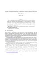 Scalar representation and conjugation of set-valued functions
