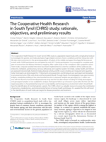 The Cooperative Health Research in South Tyrol (CHRIS) study: rationale, objectives, and preliminary results