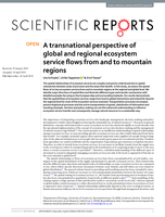 A transnational perspective of global and regional ecosystem service flows from and to mountain regions