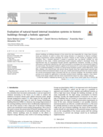 Evaluation of natural-based internal insulation systems in historic buildings through a holistic approach