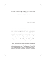 El múltiple derecho a la participación política de los pueblos indígenas. Una mirada desde el derecho internacional