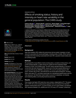 Effects of smoking status, history and intensity on heart rate variability in the general population: The CHRIS study