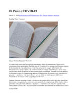 Di Peste e COVID-19