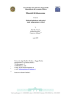 Political institutions and central bank independence revisited