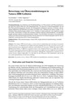 Bewertung von Ökosystemleistungen in Natura-2000-Gebieten