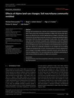 Effects of Alpine land-use changes: Soil macrofauna community revisited