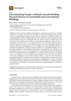 Discriminating People’s Attitude towards Building Physical Features in Sustainable and Conventional Buildings