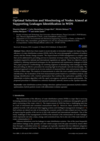Optimal Selection and Monitoring of Nodes Aimed at Supporting Leakages Identification in WDS
