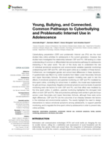 Young, Bullying, and Connected: Common Pathways to Cyberbullying and Problematic Internet Use in Adolescence