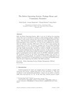 The Robot Operating System: Package reuse and community dynamics