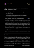 Inclusion of Workers with Disabilities in Production 4.0: Legal Foundations in Europe and Potentials Through Worker Assistance Systems