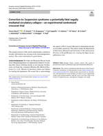 Correction to: Suspension syndrome: a potentially fatal vagally mediated circulatory collapse-an experimental randomized crossover trial