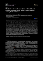 The Links between Human Diets and Health and Climate Outcomes in the World’s Macro-Regions during the Last 50 Years