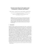 Dynamic systems based on description logics: Formalization, verification, and synthesis
