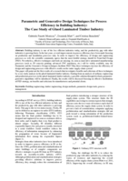 Parametric and Generative Design Techniques for Process Efficiency in Building Industry: The Case Study of Glued Laminated Timber Industry