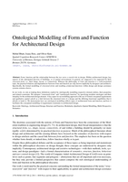 Ontological modelling of form and function for architectural design