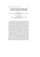 A copula-based approach for discovering inter-cluster dependence relationships