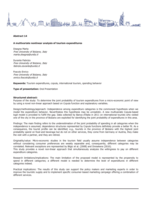 A multivariate nonlinear analysis of tourism expenditures