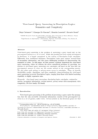 View-based query answering in description logics: Semantics and complexity
