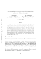 On the relation between forecast precision and trading profitability of financial analysts