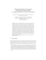 Monitoring business constraints with linear temporal logic: An approach based on colored automata