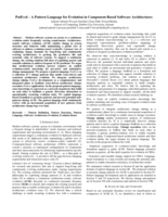 PatEvol - A pattern language for evolution in component-based software architectures