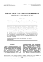 Comity or Conflict? A Qualitative Study on Host-Guest Relationship in Second Home Tourism