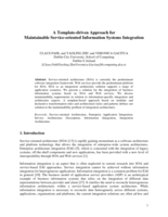 A Template-driven Approach for Maintainable Service-oriented Information Systems Integration