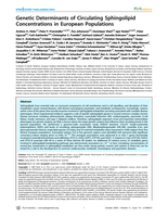 Genetic determinants of circulating sphingolipid concentrations in European populations