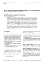 Design of a low-cost loading/unloading mechanism for processing stations in an automated production environment